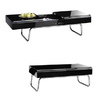 Mesa de sal&oacute;n RILEY de color negro lacada y desplegable image pub1