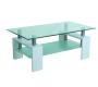 Mesa de sal&oacute;n TELMA moderna rectangular de color blanco 
