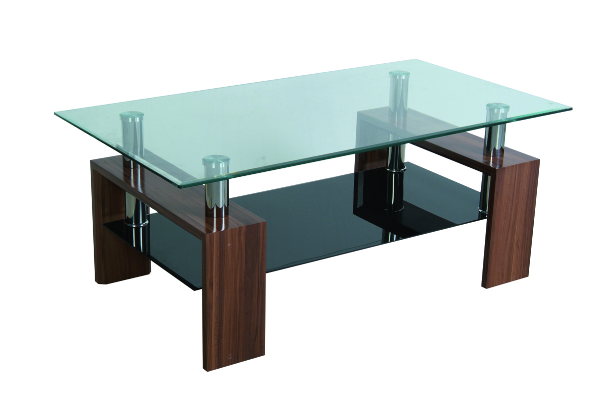 Mesa de sal&oacute;n TELMA moderna rectangular de color weng&eacute;