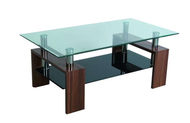 Mesa de sal&oacute;n TELMA moderna rectangular de color weng&eacute;