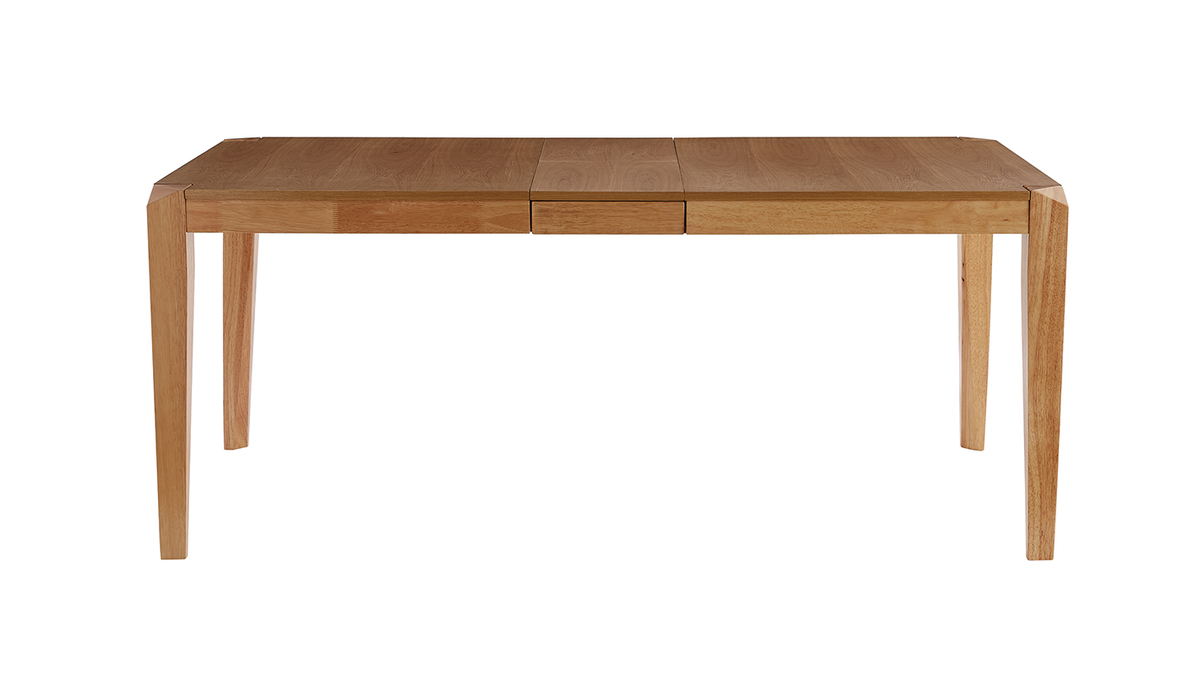 Mesa extensible de contrachapado de fresno y madera de caucho 150-180cm BOLLY