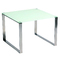 Mesa  moderna INOLA de inox y cristal templado 