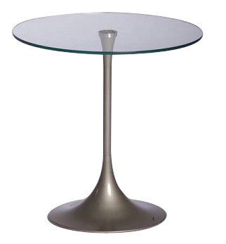 Mesa moderna WIKY de metal y cristal templado 