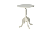 Mesa velador redonda LOUISA � color blanco