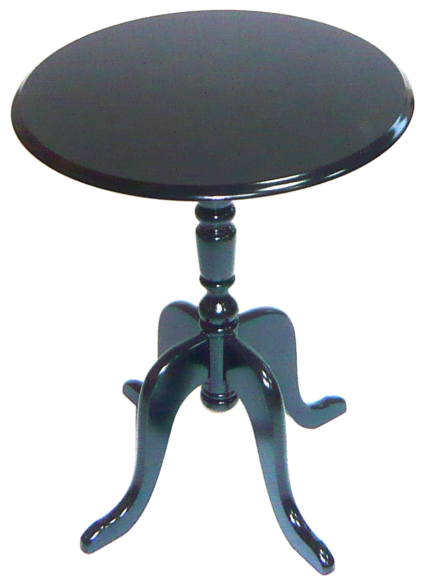 Mesa velador redonda LOUISA � color negro