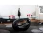 Mesade sal&oacute;n RONDELLA de cristal y ABS � color negro