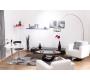 Mesade sal&oacute;n RONDELLA de cristal y ABS � color negro