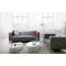 Mesas de sal&oacute;n de dise&ntilde;o Guijarro lacadas blancas CAMILLE (lote de 2)