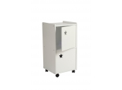 Mueble almacenaje para ni&ntilde;os 2 puertas blanco ESTRELLA