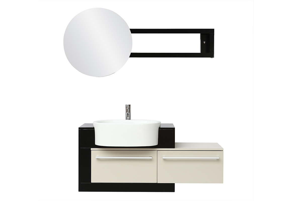 Mueble de ba&ntilde;o: lavabo, armario y espejo MARLO