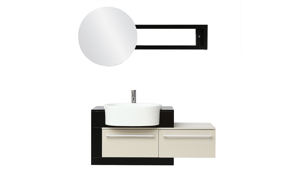 Mueble de bao: lavabo, armario y espejo MARLO