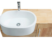 Mueble de ba&ntilde;o: lavabo, armario y espejo NIVAN