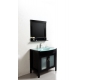 Mueble de ba&ntilde;o: lavabo, armario y espejo THELIO