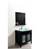 Mueble de ba&ntilde;o: lavabo, armario y espejo THELIO