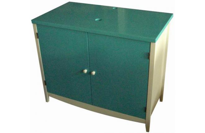 Mueble de cuarto de ba&ntilde;o / base para lavamanos TROPIC � color azul laguna
