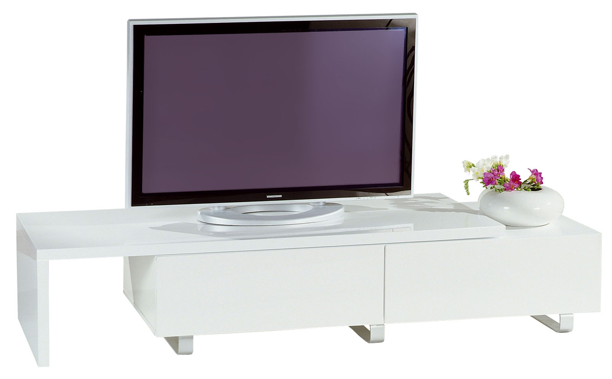 Mueble de tele blanco extendible NEW YORK