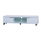 Mueble de TV de dise&ntilde;o blanco LEA 170cm con ruedas 2 estanter&iacute;as y 2 cajones 