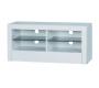 Mueble de TV de dise&ntilde;o GLORIA de color blanco 4 estanter&iacute;as y 1 caj&oacute;n 