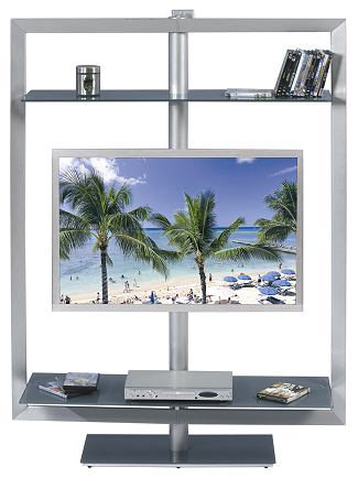 Mueble de TV giratorio TURN UP de color gris 