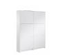 Mueble para guardar zapatos de color blanco lacado, 6 cajones, NEW YORK
