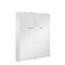Mueble para guardar zapatos de color blanco lacado, 6 cajones, NEW YORK