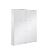 Mueble para guardar zapatos de color blanco lacado, 6 cajones, NEW YORK image pub1