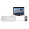Mueble TV de dise&ntilde;o amovible lacado blanco TROYE