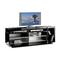 Mueble TV de dise&ntilde;o amovible lacado negro TROYE