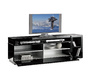 Mueble TV de dise&ntilde;o amovible lacado negro TROYE
