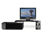 Mueble TV de dise&ntilde;o amovible lacado negro TROYE
