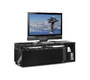 Mueble TV de dise&ntilde;o amovible lacado negro TROYE