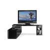 Mueble TV de dise&ntilde;o amovible lacado negro TROYE