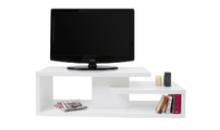 Mueble TV de dise&ntilde;o lacado blanco HALTON