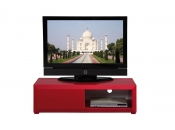 Mueble TV de dise&ntilde;o lacado color frambuesa TIA