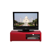 Mueble TV de dise&ntilde;o lacado color frambuesa TIA