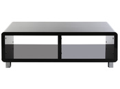 Mueble TV de dise&ntilde;o lacado negro PIXY