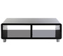 Mueble TV de dise&ntilde;o lacado negro PIXY