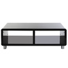 Mueble TV de dise&ntilde;o lacado negro PIXY