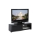 Mueble TV de dise&ntilde;o lacado negro TIA