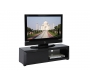 Mueble TV de dise&ntilde;o lacado negro TIA