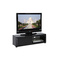 Mueble TV de dise&ntilde;o lacado negro TIA