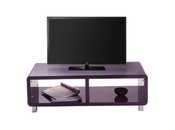 Mueble TV de dise&ntilde;o lacado violeta PIXY