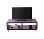 Mueble TV de dise&ntilde;o lacado violeta PIXY