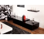 Mueble TV lacado negro extensible NEW YORK