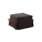 Puf-cama DIEGO de microfibra de color chocolate