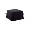 Puf-cama DIEGO de microfibra de color negro
