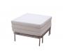 Puf-cama DIEGO de microfibra de color negro