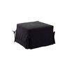 Puf-cama DIEGO de microfibra de color negro image pub1