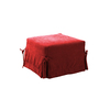 Puf-cama DIEGO de microfibra de color rojo image pub1