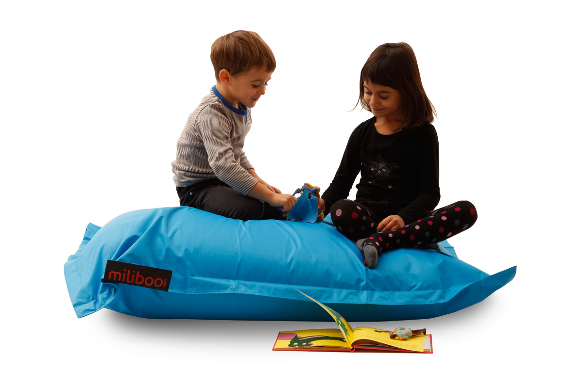 Puf de dise&ntilde;o azul SMALL MILIBAG